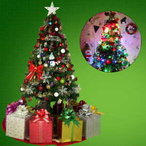 ALL-IN-1【Fast Delivery】1.5m/1.8m/2.1m/3m Christmas Tree With Decorations Package Shopping Mall decorate Home Christmas Tree Decoration Set Family Tree Adornment