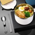 (WYVM) 1200ml Noodle Bowl with Lid, Stainless Steel Instant Noodle Bowl, Rapid Ramen Bowl with Filterable Lid. 