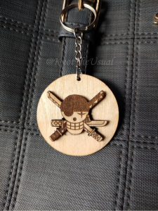 One Piece Wooden 3D Keychains