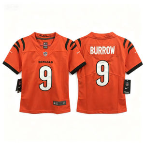 Áo đấu trẻ em đội NFL Tigers thêu công phu nhanh khô quần áo bóng bầu dục trẻ em kho hàng xuất khẩu.