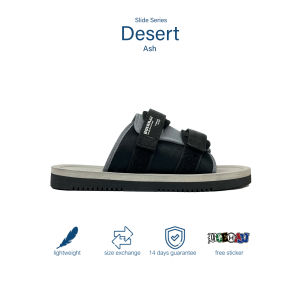 Sandal Slide Slip On Pria Wanita - Boehajj Desert Ash