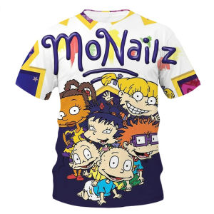 [Local Stock] HBESTY Halloween Christmas Summer Fashion Novelty Creativity 3D Printing Anime Character Printing Fun Casual Comfortable Short Sleeved T-shirt