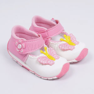 Sepatu Bayi Bunyi Perempuan Motif Kupu-Kupu Usia 1 -3 Tahun / Sepatu Anak Balita Murah / Sepatu Bunyi Anak Perempuan – KUPU2BESAR018