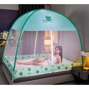 มุ้งกันยุง มุ้งครอบผู้ใหญ่ มุ้งมีประตู มุ้งเต็นท์ มุ้งกันยุง มุ้งพับเก็บ 4ฟุต 5ฟุต 6ฟุต กบสีเขียว มุ้งกันยุง