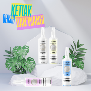 Paket 4 Pcs Tawas Deodorant Spray Original Anti Bakteri Non Alkohol Alami 100ml TERMURAH