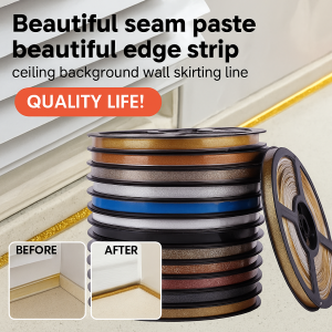 Beauty Edge Line Sticker Self-Adhesive Ceramic Tile Gap Tape Mildewproof Waterproof Ceiling Background Wall Skirting Line
