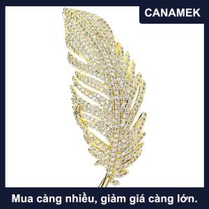 【CANAMEK】 Sang Trọng Tinh Tế Đầy Đủ Rhinestone Lông Trâm Cài Cho Phụ Nữ Cô Gái Thanh Lịch Tính Khí Trâm Đồ Trang Sức Mỹ Phụ Kiện Quà Tặng