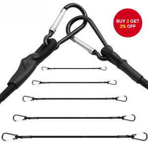 Portable Heavy-duty Bungee Jumping Rope Elastic Tie Rope Hook Kayak Rope Camping Accessories