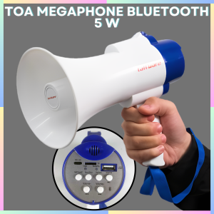 FAST DELIVERY Pengeras Suara Toa Megaphone Bluetooth Perekam Suara untuk Jualan Multifungsi 5W