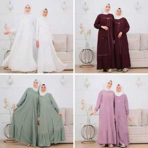 BAJU GAMIS ANAK PEREMPUAN BUAT NGAJI MODEL TERBARU / GAMIS LEBARAN ANAK PEREMPUAN / BAJU MUSLIM ANAK PEREMPUAN TANGGUNG