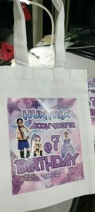 TOTEBAG ( Canvas Thick Fabric ) Personalized / Customized Giveaways/Souvenir/Lootbags (10pcs 8.5x10.5inches size)