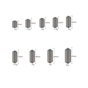 VBNFH 15PCS Fishing Accessories Weight Split Shot Quick Sinking 1.5-6g Sinkers Quick Replace Fishing Beads Angling Gear Fishing Lead Sinker