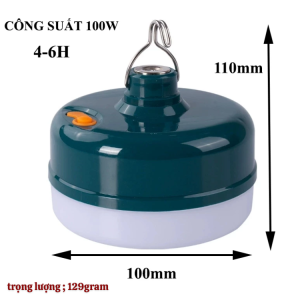 Đèn led sạc tích điện thế hệ mới kháng nước IP20 Pin Trâu 3600mAh công suất 50-150w