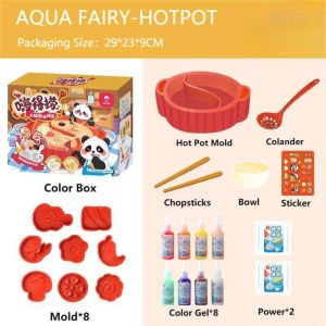 Oldlaiben Magic Water Elf Slime Hot Pot DIY Kids Handmade Craft Creative Pretend Cooking Toy Mainan Kanak