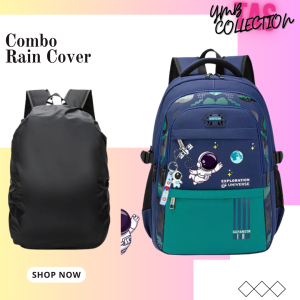 Diskon Termurah Tas Ransel Terbaru  ASTRONOT Combo Rain Cover Tas Ransel Anak Sekolah SD SMP SMA/Tas Ransel Anak Perempuan/Tas Ransel Anak Terbaru 2023/Tas Ransel Anak Krakter/Tas Ransel Anak Murah/Tas Ransel Anak Korea