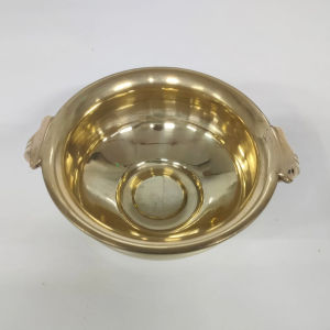 Traditional Handcrafted Brass Urli Bowl for Floating Flowers | Festive Diwali & Pooja Home Decor | Pack of 1 | 5 Inch Diameter