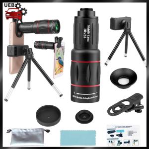 [Ueb Wholesale Mall] 18/36/64X Telephoto Phone Lens with Tripod Phone Camera Lens Universal External Zoom Camera Lens for Android & iPhone