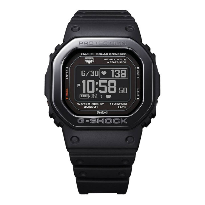 Jam Tangan Pria Casio G-Shock DW-H5600MB-1DR Smartwatch G-Squad Heart Monitor Digital Dial Black Resin Band