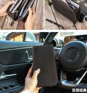 Smart King RFID กระเป๋าสตางค์ยาว คลัทช์ลำลองหนังแนว บัตรเครดิต ความจุข ระบบ RFID