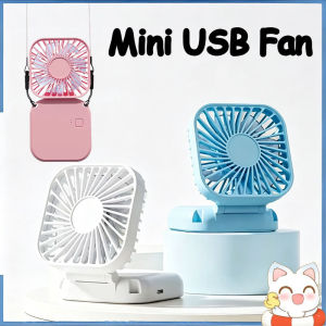 Portable Neck Fan with Adjustable Angle Folding Fan USB Rechargeable Outdoor Pocket Small Fan with 3 Level Speed