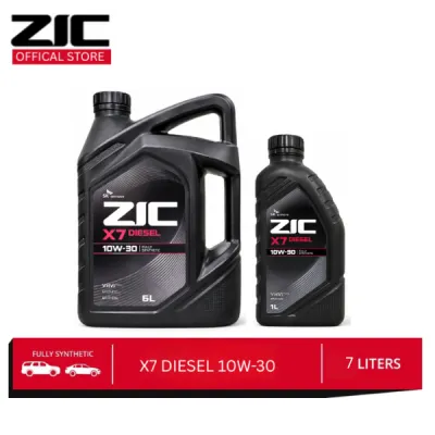 SK ZIC X7 DIESEL 10W-30 7 Liters Fully Synthetic Engine Oil for CRDI