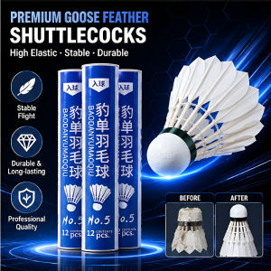 Durable Goose Feather Badminton Shuttlecocks High Elasticity Stable Flight Windproof Training Match Shuttlecock