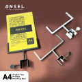ANSEL Display Harga POP Acrylic/ Akrilik Jepit Besi Putar Price Tag - A4 Vertikal. 
