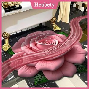 Heabety New Hoa Thảm Hình Đặc Biệt Mềm Hoa Mẫu Đơn Sàn Mat Bền 40X40Cm Không-Trượt Thấm Sàn Phòng Tắm Mat