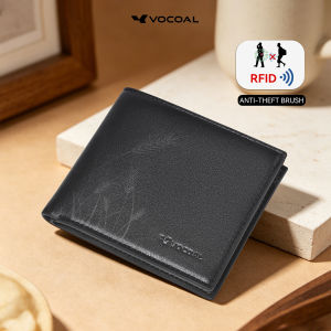 VOCOAL Fashion Short Wallet Anti Theft Brush Retro Wallet Business Wallet Soft PU Wallet Multi-Card Position Wallets Travel Purses Zipper Coin Pouch ID Credit Cards Holders RFID