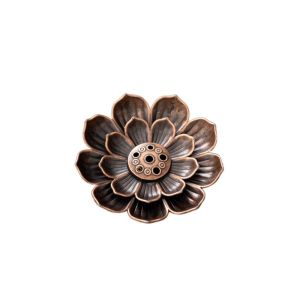 FUNG 2/3 Layer Incense Burner 6 Holes Lotus Design Incense Stick Holder Elegant Detachable Ash Catcher Incense Burning Tray Temples Use