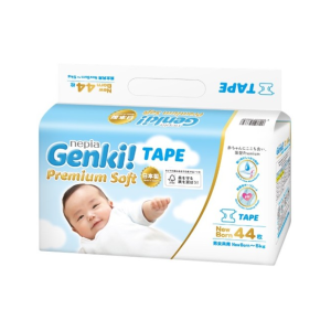 NEPIA GENKI PREMIUM TAPE NB44 NB 44 / DIAPERS / POPOK PEREKAT BAYI