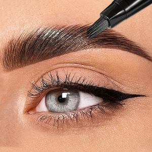 Dual-Effect Quick-Result Waterproof Eyebrow Pencil Waterproof Long-lasting Color That Resists Smudging Natural Wild Eyebrow