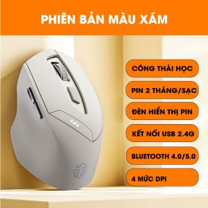 Chuột gaming không dây bluetooth SIDOTECH INPHIC DR01 pin sạc phù hợp máy tính laptop cho game thủ chuyên nghiệp