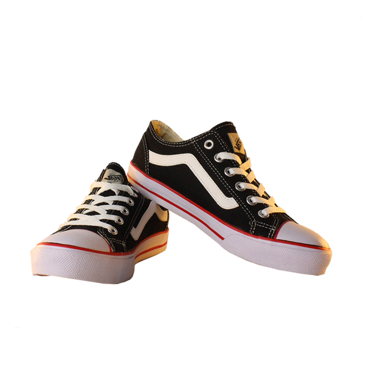 Sepatu Sneakers Shoes Unisex Oto Vans Classic Skool Black White
