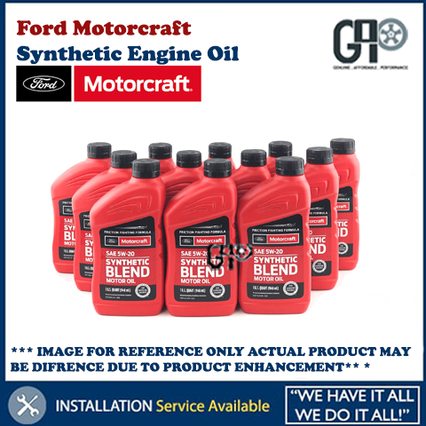 Ford Motorcraft Genuine SAE 5W20 Synthetic Engine Oils ( 1 Quart/ 946ml ...