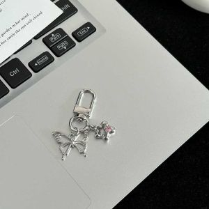 🔥Trendy Cool Colorful Diamond Key Chain Personalized Key Chain Student Backpack Pendant LovelylifeFu👍