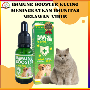 IMUN BOOSTER VITAMIN IMUN KUCING ANJING MENJAGA STAMINA ANTI STRES ANTISAKIT SEHAT PENAMBAH DAYATAHAN TUBUH