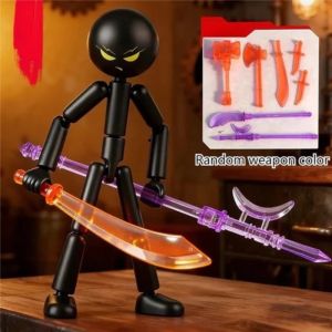 Stickman Action Figure Multi-Joint Movable Stickman Toy Kit 3d Printing Toy Birthday Gift for Kids