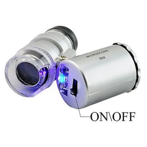 JDPOK Trendy Useful Hot New Microscope Glass 60x Magnifying Coins Jewelry Magnifier Loupe Loop