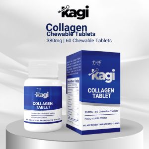 Kagi Collagen Tablet 380mg/60 chewable Tablet Food Supplement (Marine Collagen Peptide)