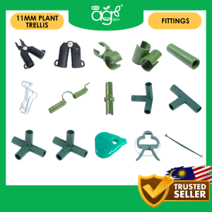 AgroBuddy Garden Trellis Support System Plant Support Stick Climbing Stand Rack / Rak Trellis Rangka Penyokong Kebun 爬藤杆钢支撑架配件