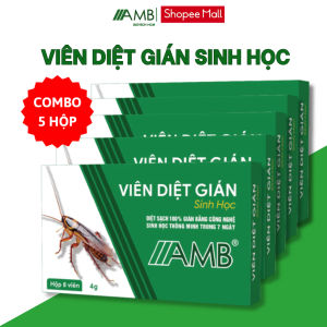 Viên Diệt Gián Sinh Học AMB Viện Hàn lâm khoa học Việt Nam xử lý các loại gián an toàn hiệu quả hộp 8 viên