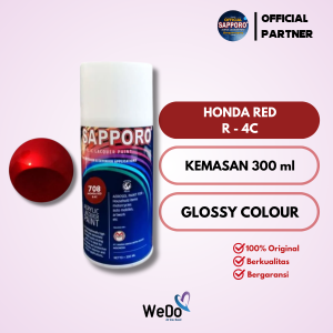 Sapporo 708 Honda Red R-4C Cat Semprot Aerosol Paint Merah Candy