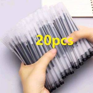 100pcs / 50pcs Smooth Writing Gel Pens Set with Frosted Plastic Body 0.5mm Transparent Pen