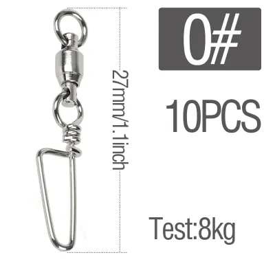 Fishing Accessories 10PCS Fishing Ring Strength 26Lb-500Lb Silver High Strength Ball Bearing Swivels Jig Solid Welded Rings Saltwater Stainless Steel Accessories Ring Snaps Swivels Bearing Connector