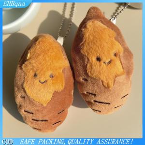 COD Dễ thương sáng tạo rang khoai lang sang trọng búp bê Keychain phim hoạt hình mô phỏng thực phẩm nhồi bông Búp bê mặt dây chuyền Trang trí phụ kiện Quà Tặng