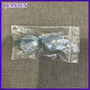 QUANSEN 1ชิ้นอุปกรณ์ DIY แว่นตาพลาสติกใสสำหรับตุ๊กตาผ้าคอตตอน10ซม. และแว่นตากันแดดตุ๊กตาขนาด17ซม.