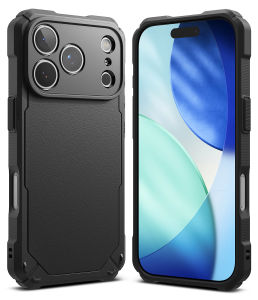 RINGKE® RUGGED GEAR iPhone 17 Pro Max/ iPhone 17 Pro Lightweight Mightier Tough Non-Slip Shockproof Protective Case Blac