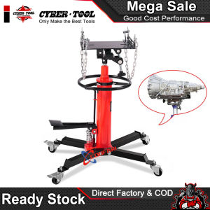 0.6T Hydraulic Telescoping Transmission Jack – 2-Stage High Lift Floor Jack for Garage & Hoist Support