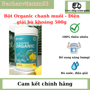 Bôt chanh muối organic  bù khoáng- điện giải Việt nhật nutrition 500gr